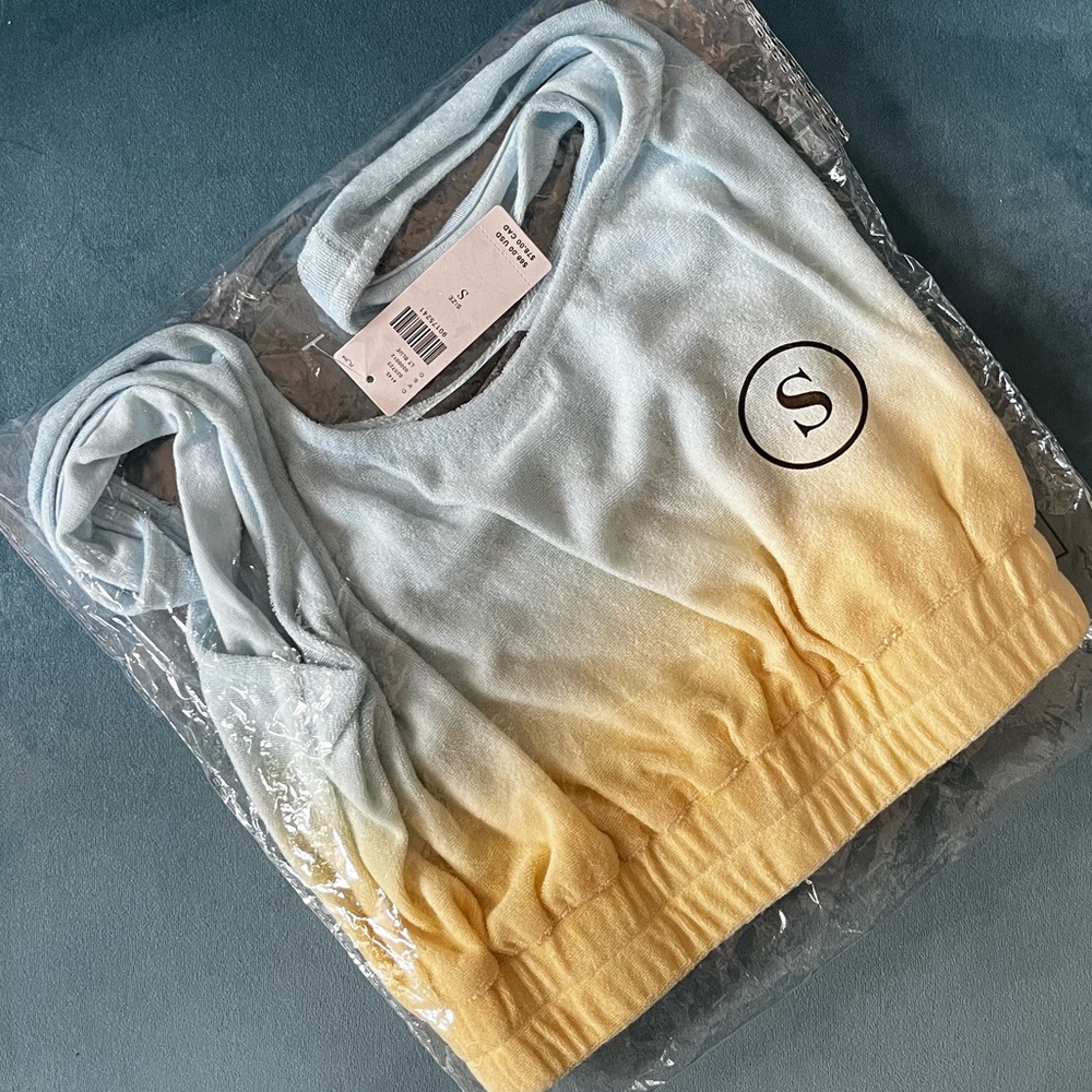 Sunday in brooklyn terry scoop tank anthropologie NEW unpacked S